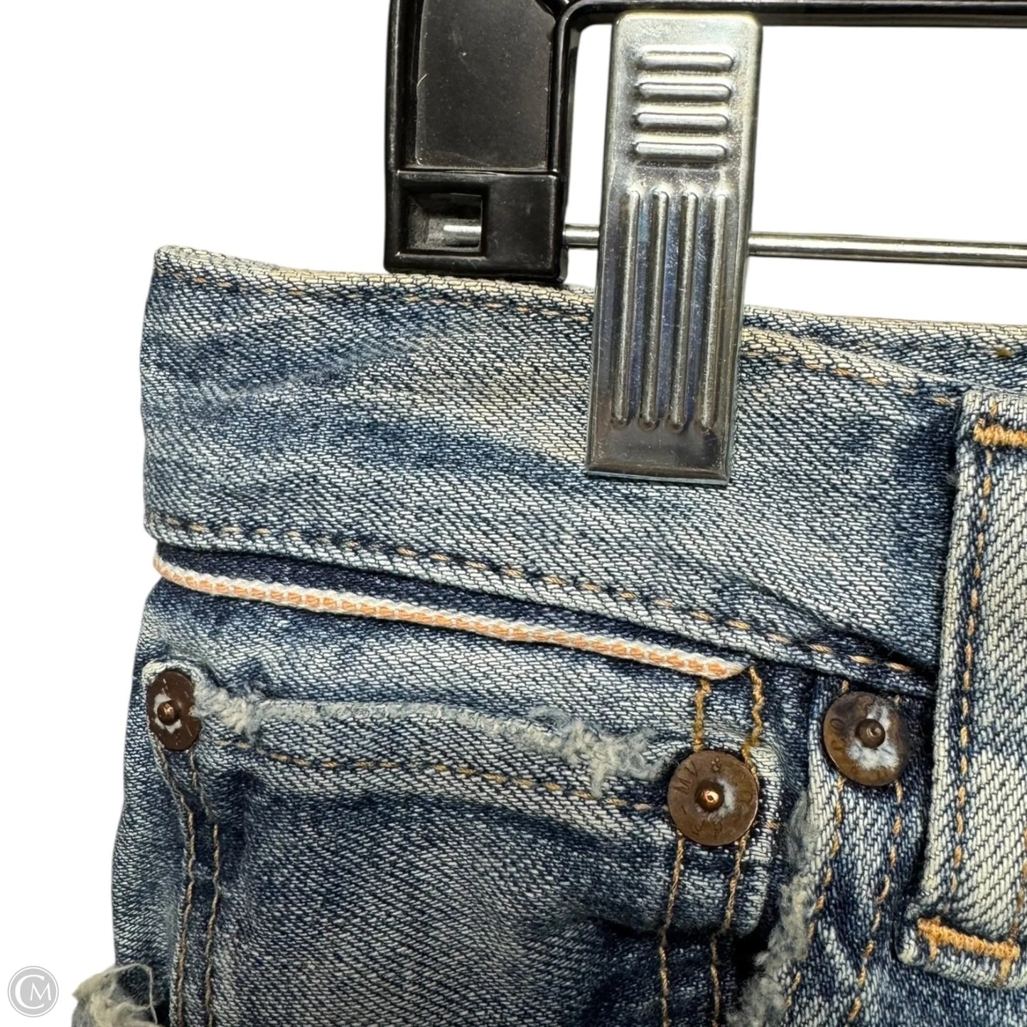 Distressed Jeans Skinny By Moussy In Blue Denim, Size: 4