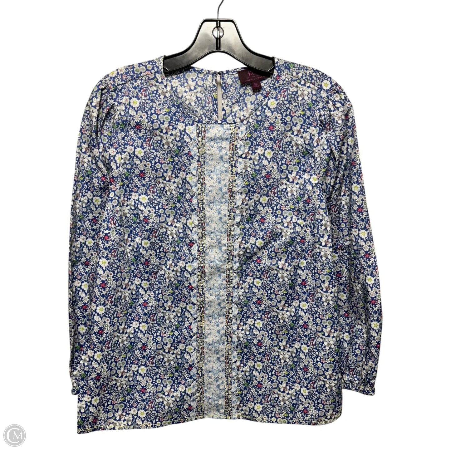 Top Long Sleeve By J. Crew In Floral Print, Size: Xs