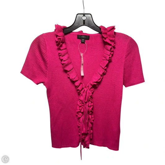 Sweater Short Sleeve By J. Crew In Pink, Size: Xs