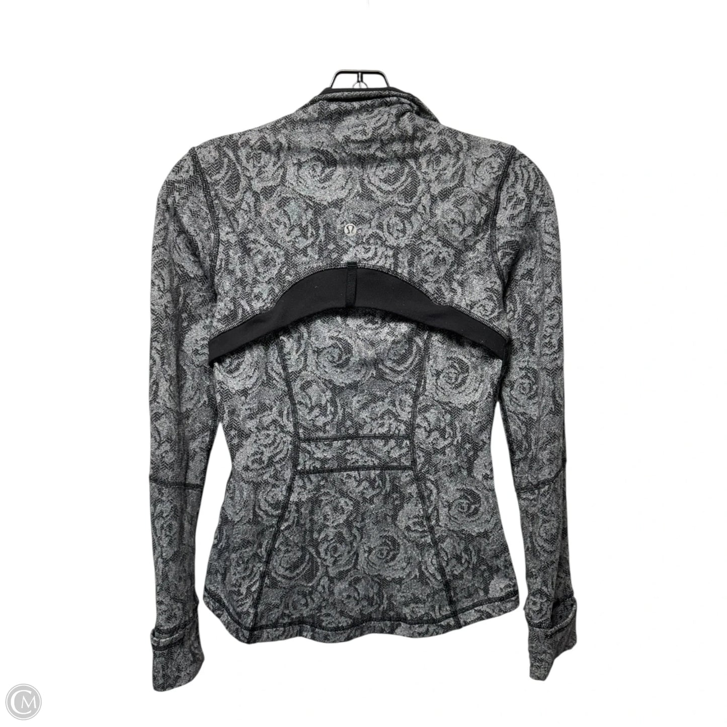 Athletic Jacket By Lululemon In Grey, Size: 4