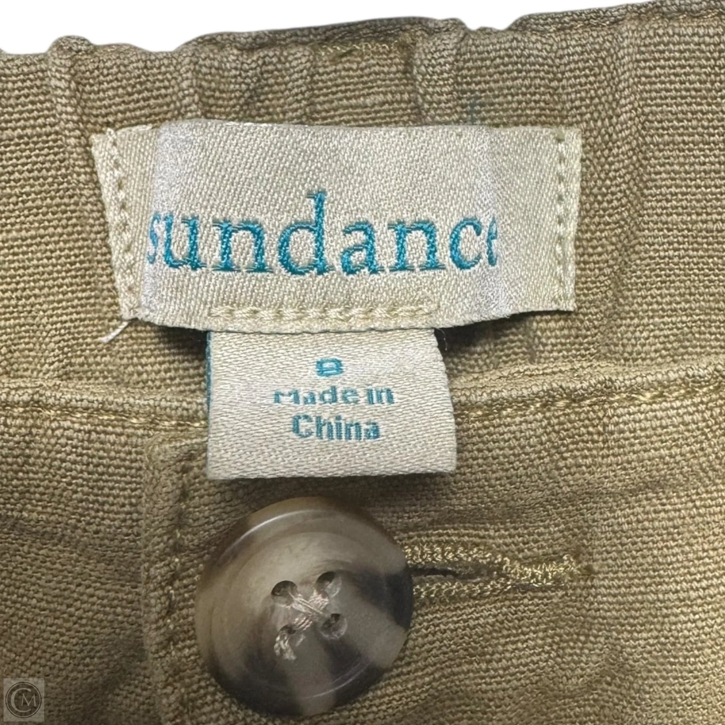 Pants Linen Blend  By Sundance In Green, Size: 8