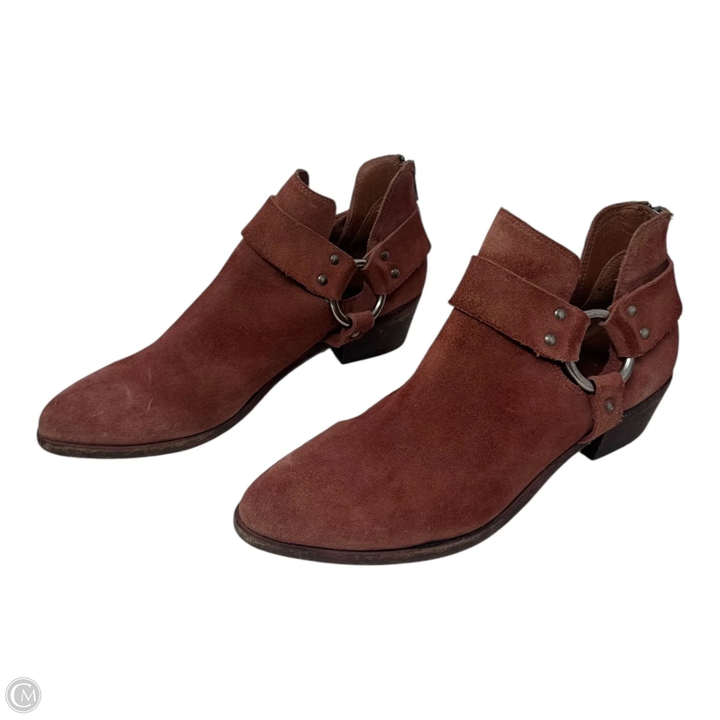 Harness Boots Designer By Frye In Orange, Size: 9