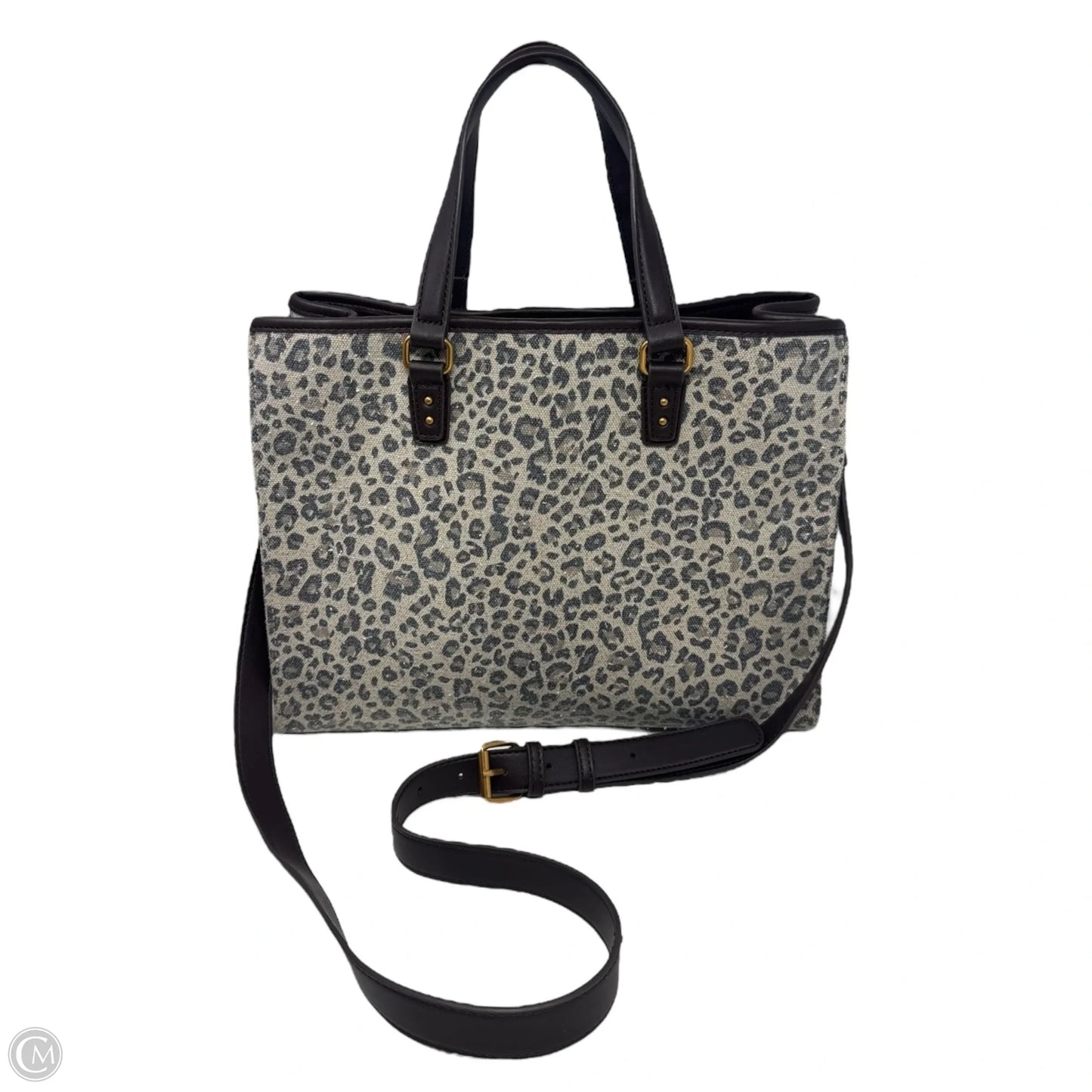 Leopard Tote Handbag By Betsey Johnson, Size: Medium
