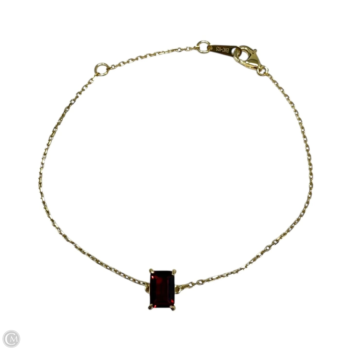 Gold Over Sterling Silver Gemstone Bracelet