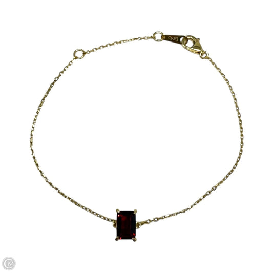 Gold Over Sterling Silver Gemstone Bracelet