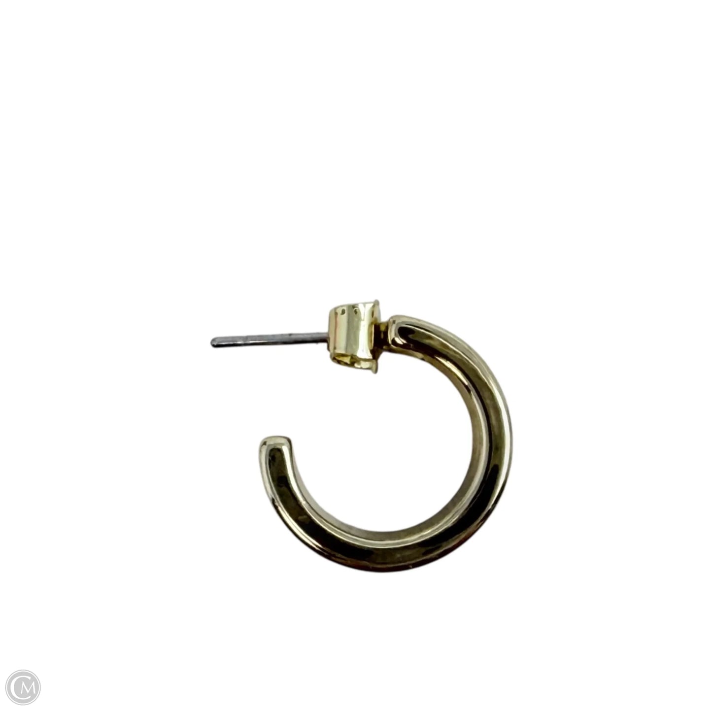 Brass Handpainted Cherry Enamel Huggie Hoop Earrings By Piper K