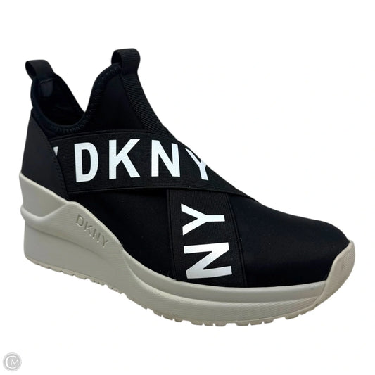 Shoes Sneakers By Dkny In Black & White, Size: 7.5