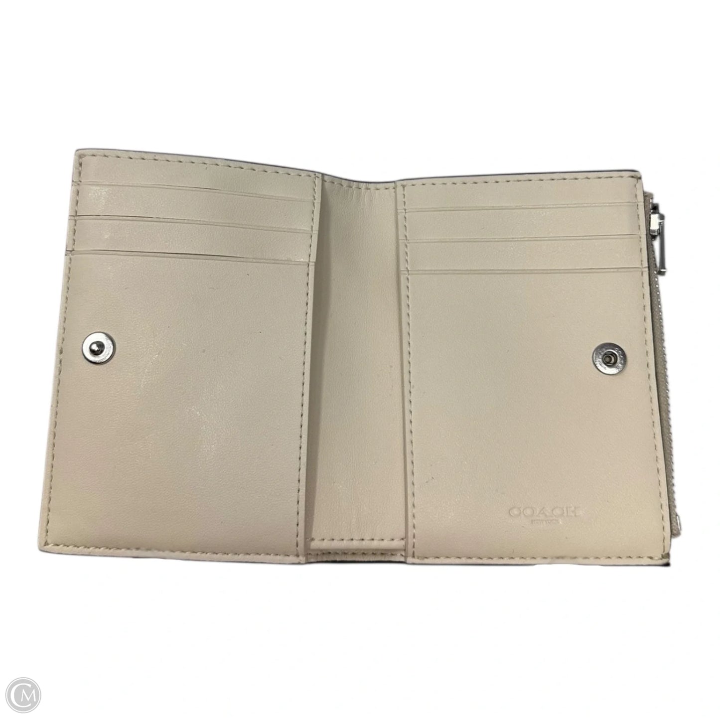 Bifold Snap Wallet Designer By Coach, Size: Small