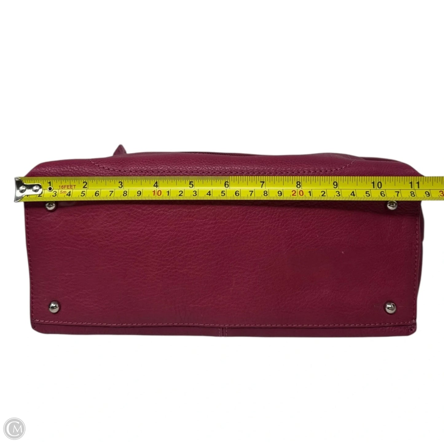 Shoulder Handbag Leather By Fossil, Size: Medium