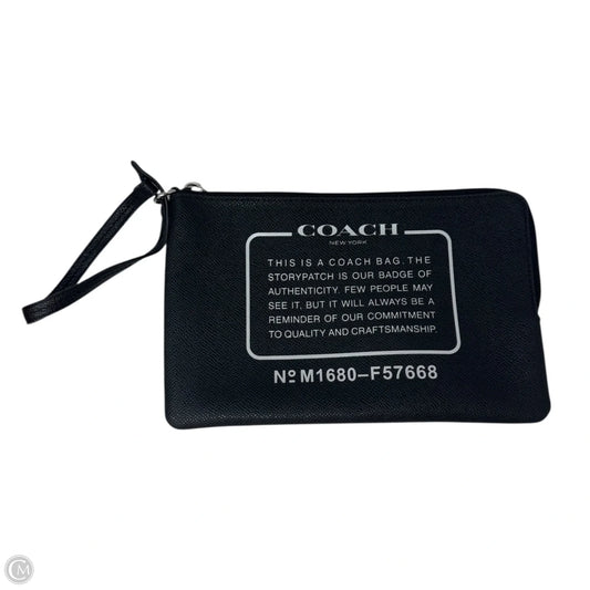 Creed Wristlet Designer By Coach, Size: Large