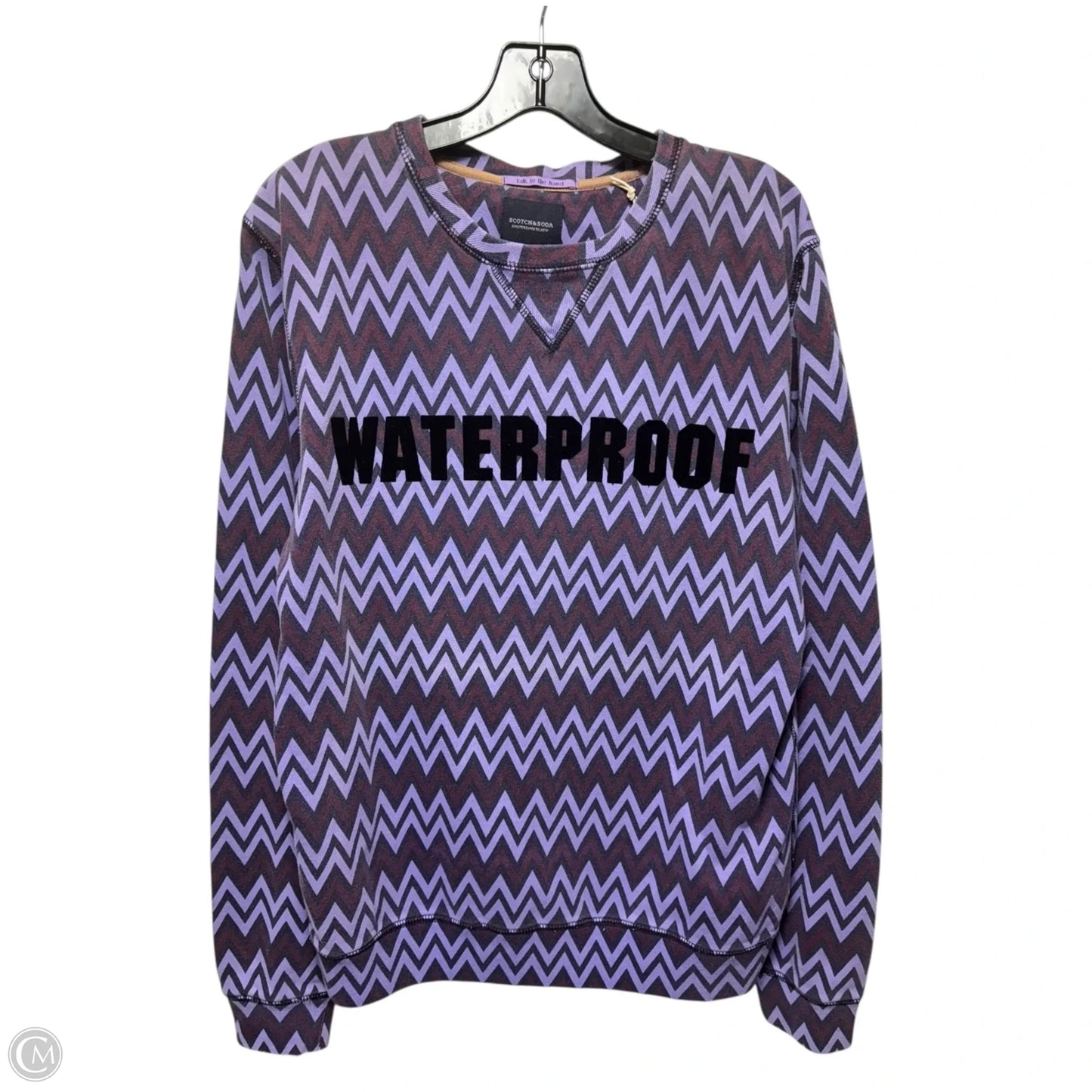 Sweatshirt Crewneck By Scotch & Soda In Purple, Size: L