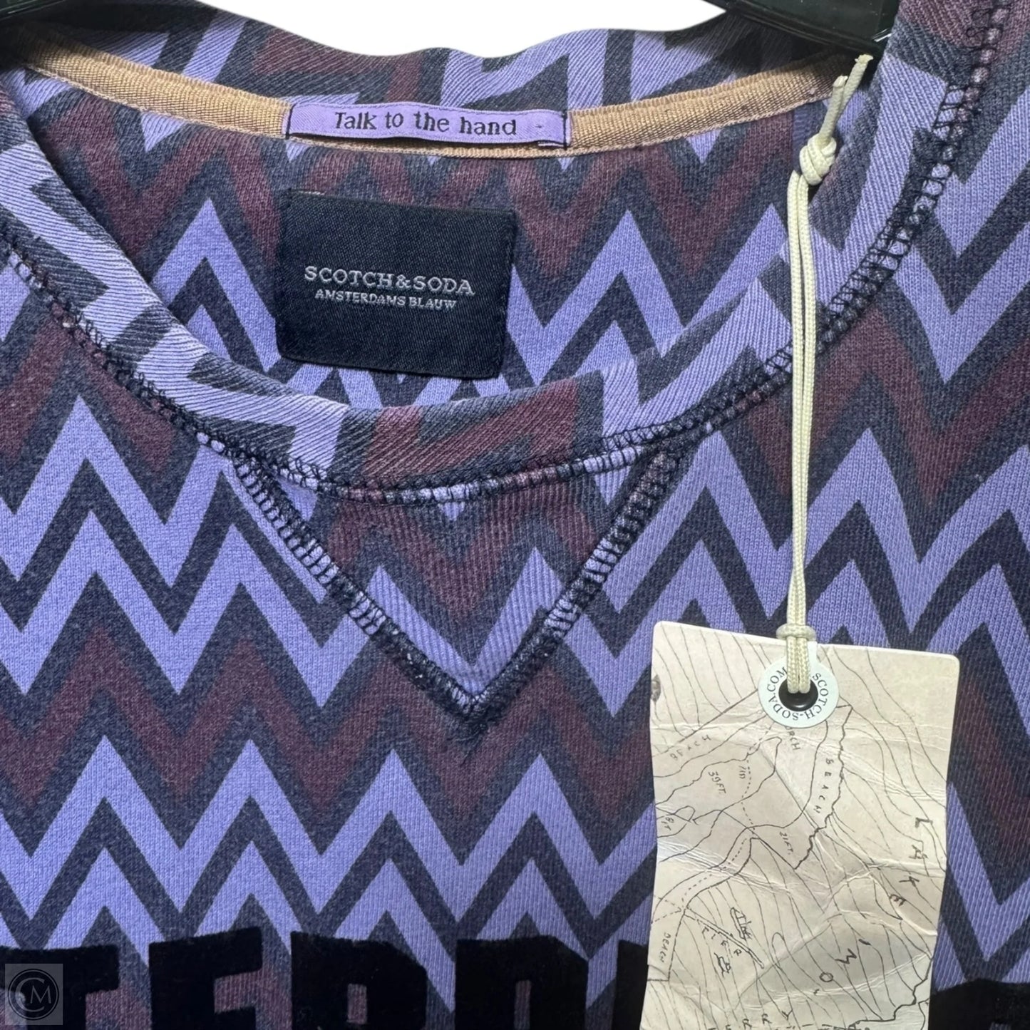 Sweatshirt Crewneck By Scotch & Soda In Purple, Size: L