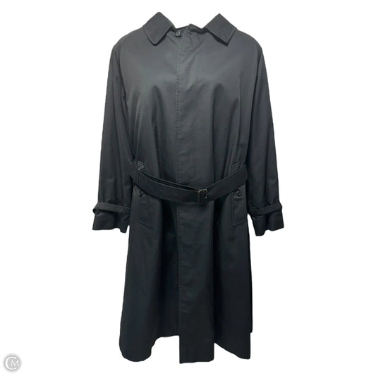 Nova Check Lined Belted Coat Luxury Designer By Burberry In Black, Size: XL (EU 46)