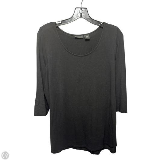 Top Long Sleeve Basic By Tahari In Black, Size: 1x