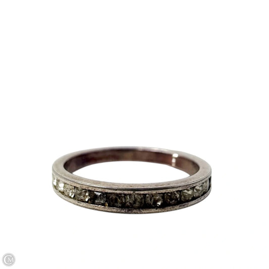 Sterling Silver & CZ Eternity Band Ring, Size: 9