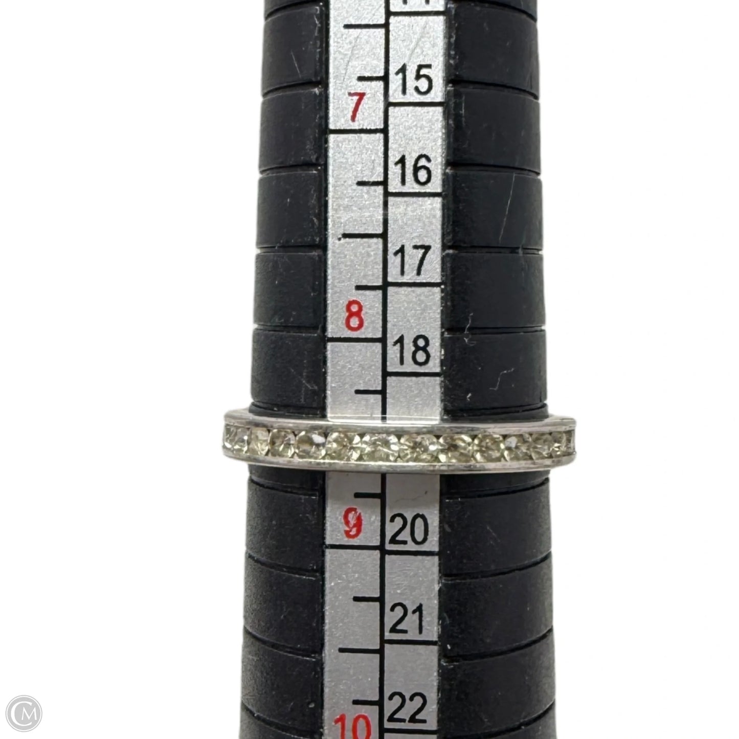 Sterling Silver & CZ Eternity Band Ring, Size: 9