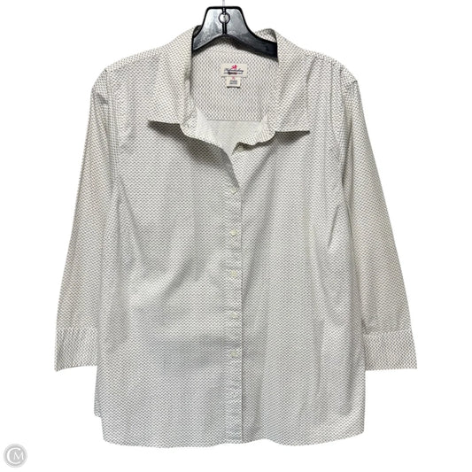 Top Long Sleeve By J. Crew In Black & White, Size: Xl