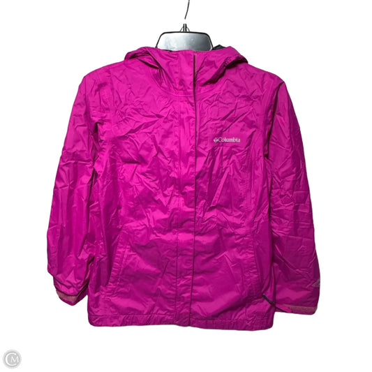 Jacket Windbreaker By Columbia In Pink, Size: S