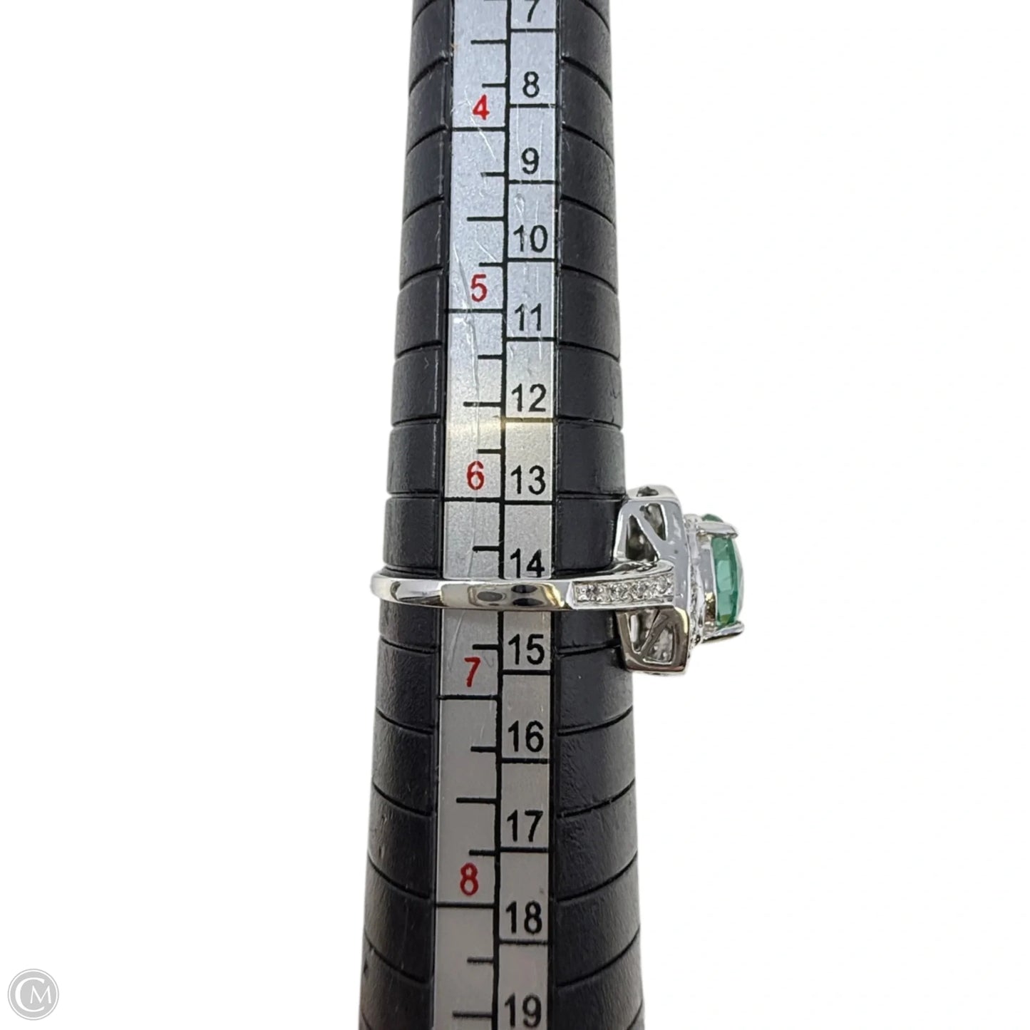 Sterling Silver Aqua Gemstone Cocktail Ring, Size: 6.5