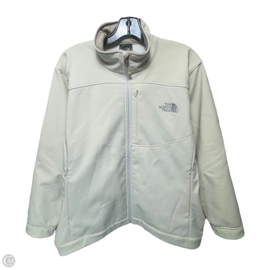 Athletic Jacket By The North Face In Cream, Size: Xl