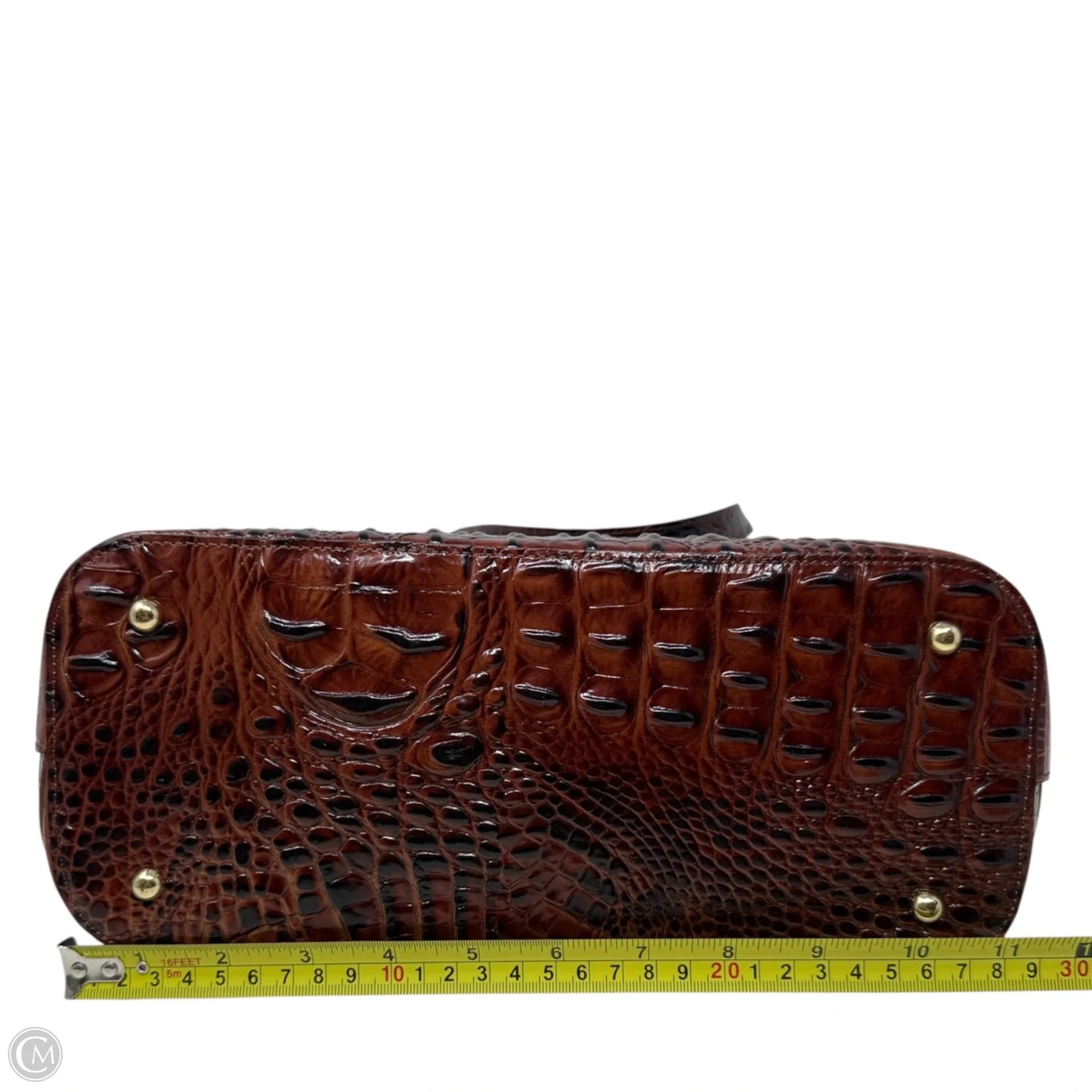 Asher Tote In Pecan Melbourne Designer By Brahmin, Size: Medium