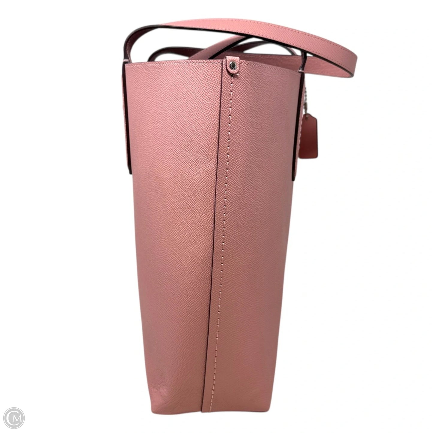 “Leatherware” Crossgrain Highline Tote Designer By Coach, Size: Large