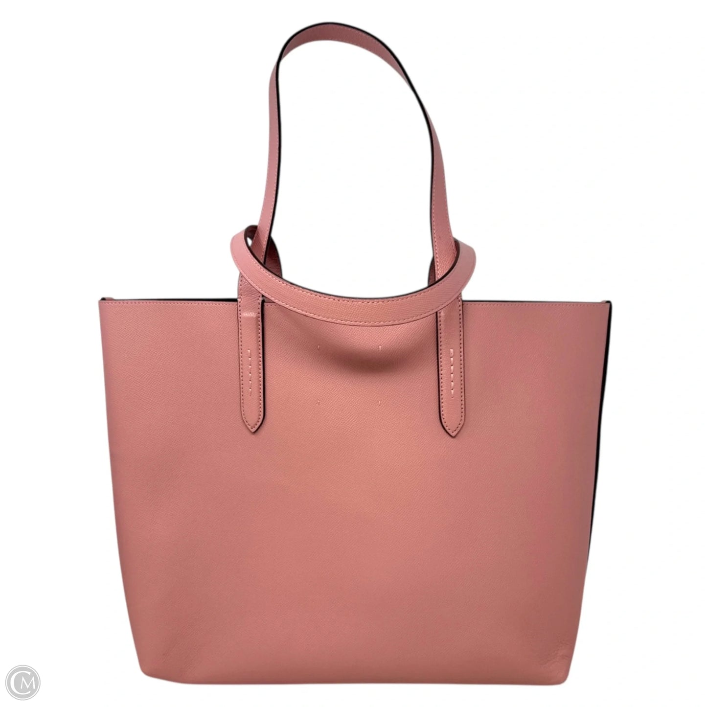 “Leatherware” Crossgrain Highline Tote Designer By Coach, Size: Large