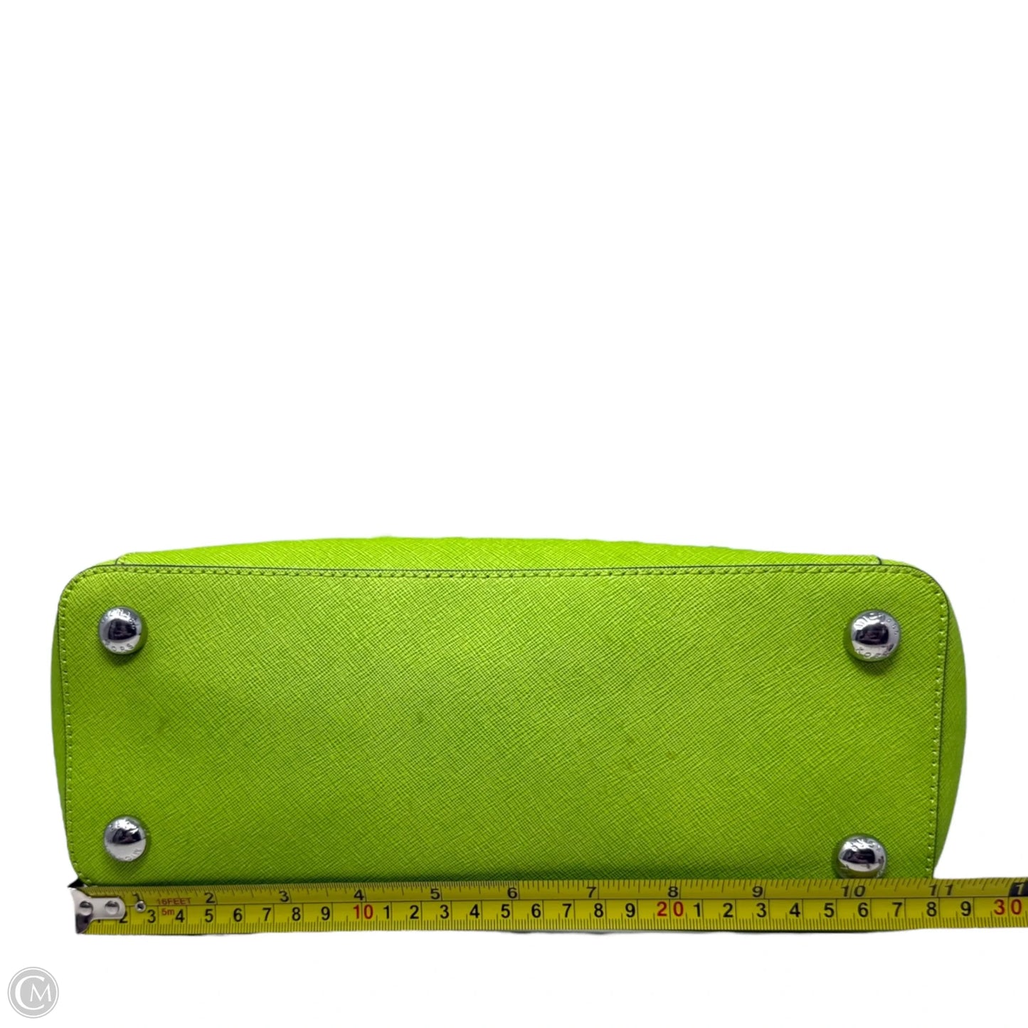 Jet Set East West Top-Zip Saffiano Leather Tote In Pear Designer By Michael Kors, Size: Medium