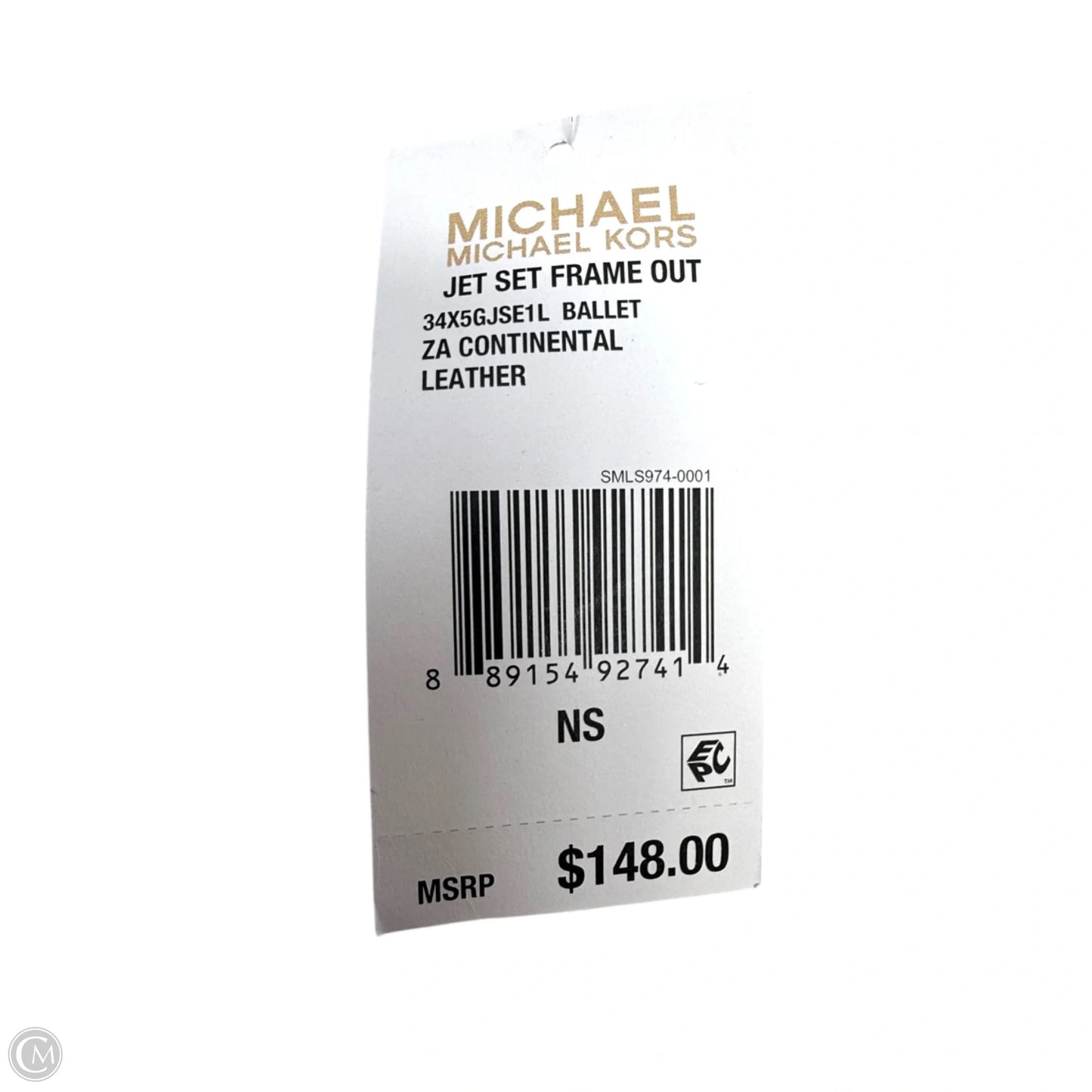 Jet Set Frame Out Zip Around Continental Wallet In Ballet Designer By Michael Kors, Size: Medium