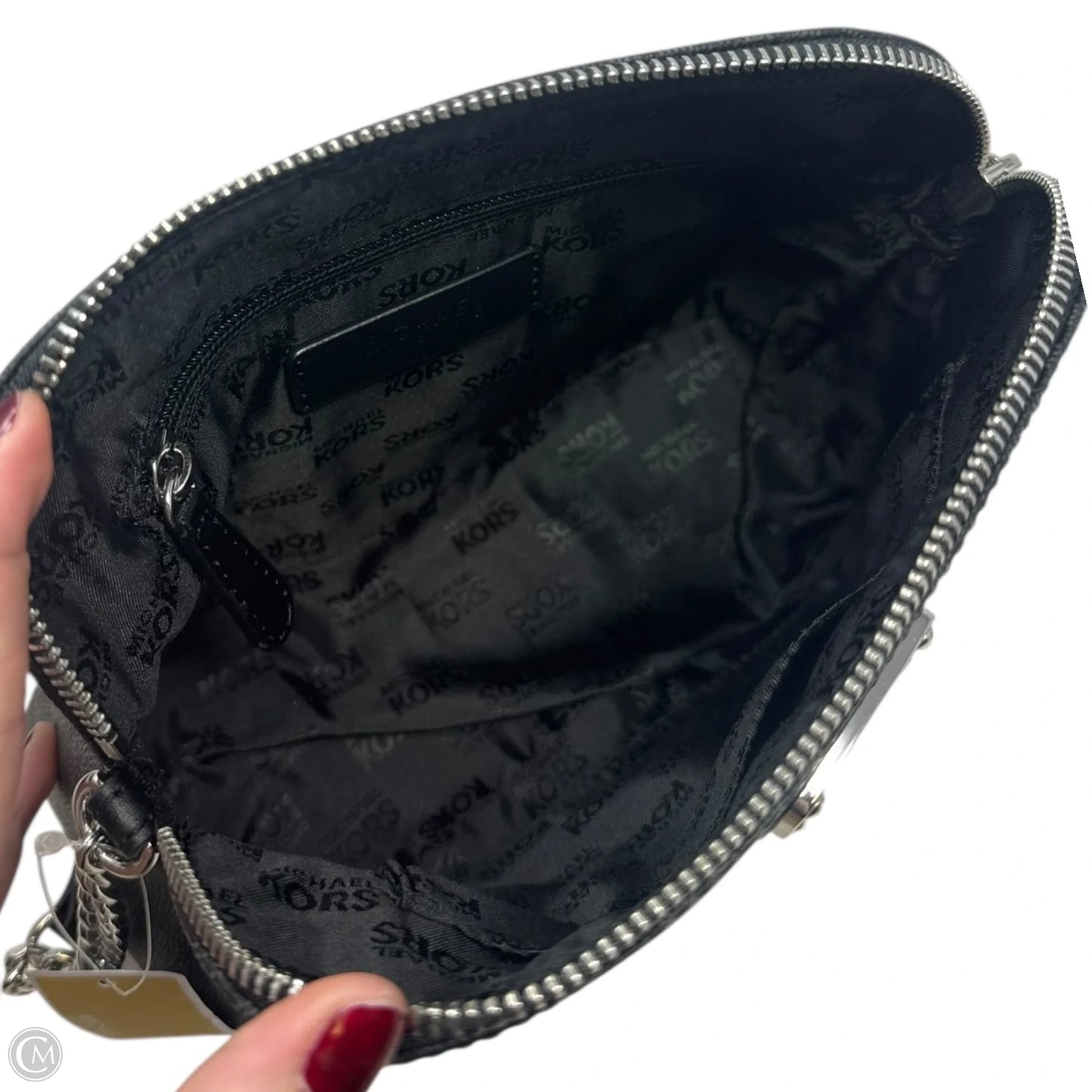 Cindy Logo Crossbody Designer By Michael Kors, Size: Medium