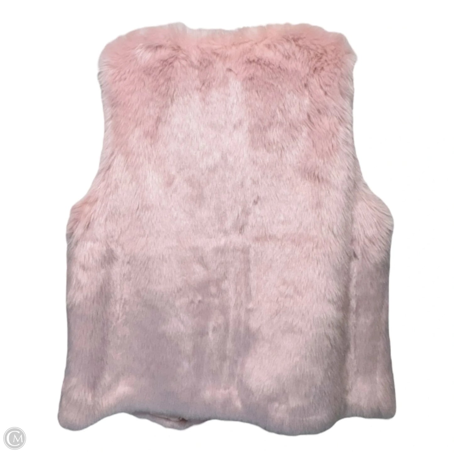 Vest Faux Fur & Sherpa By Talbots In Pink, Size: L