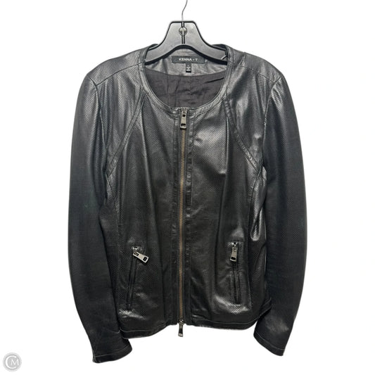 Perforated Jacket Leather By Kenna T In Black, Size: L