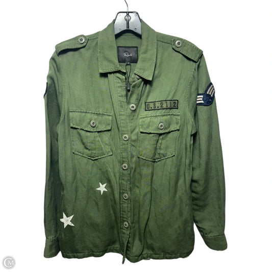 Jacket Shirt By Rails In Green, Size: S