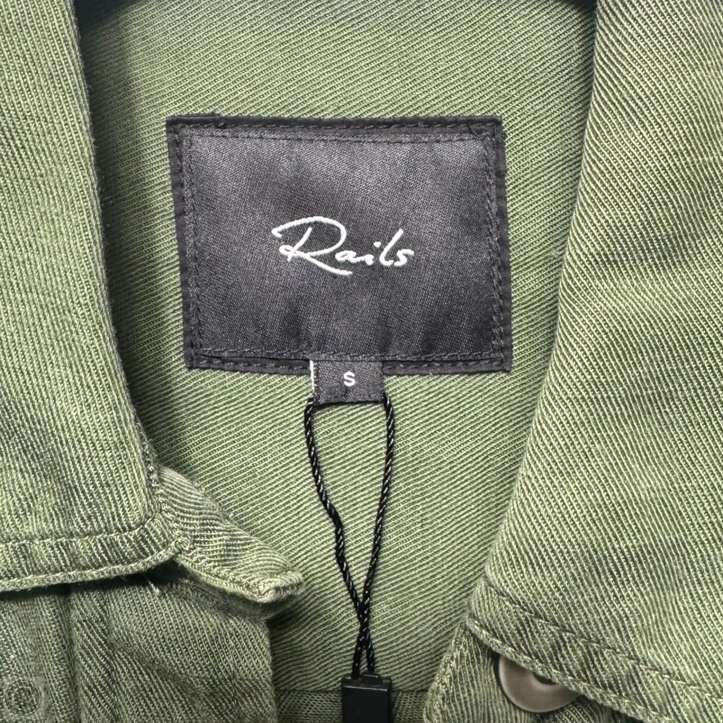 Jacket Shirt By Rails In Green, Size: S