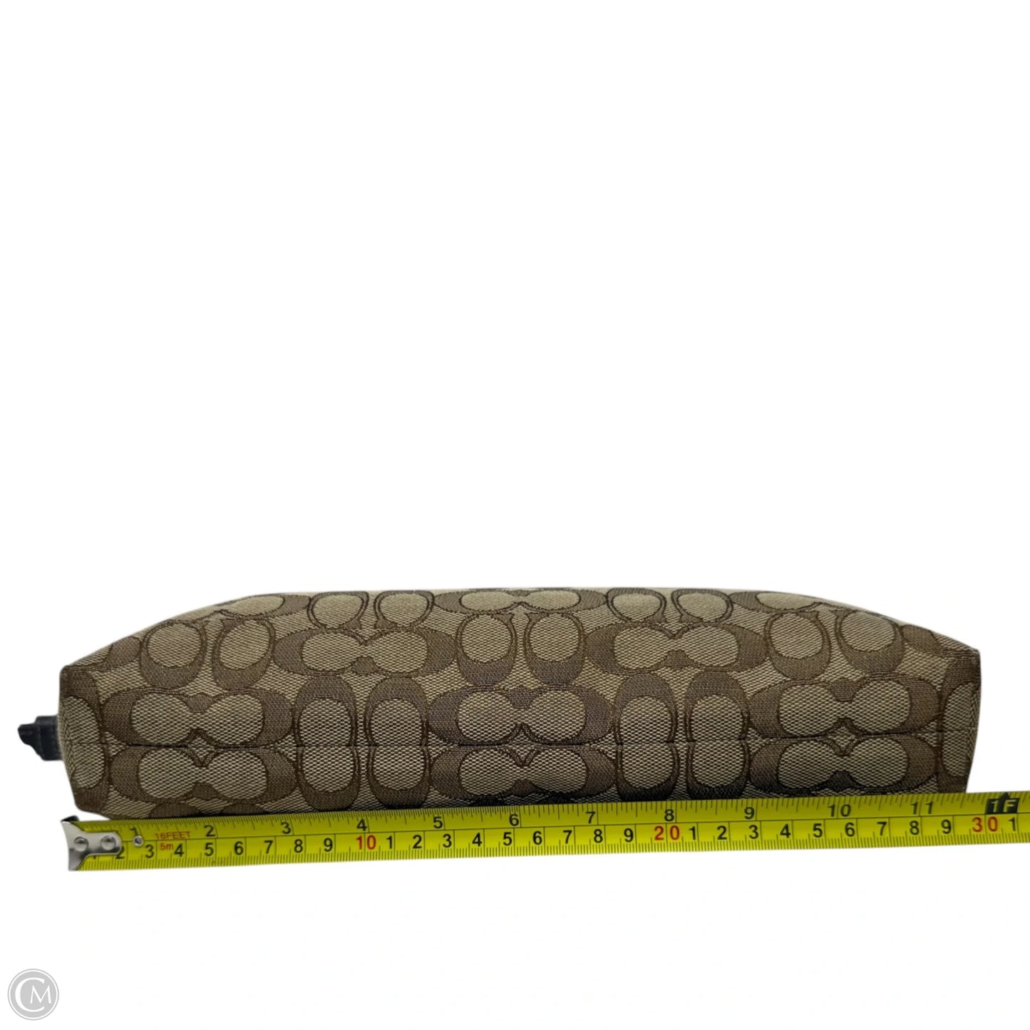 Signature Jacquard File Crossbody Designer By Coach, Size: Medium