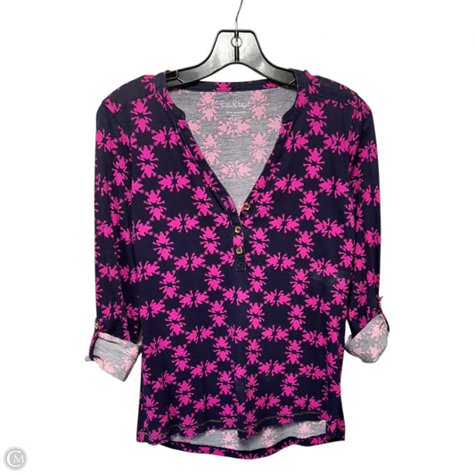Top Long Sleeve Designer By Lilly Pulitzer In Animal Print, Size: S