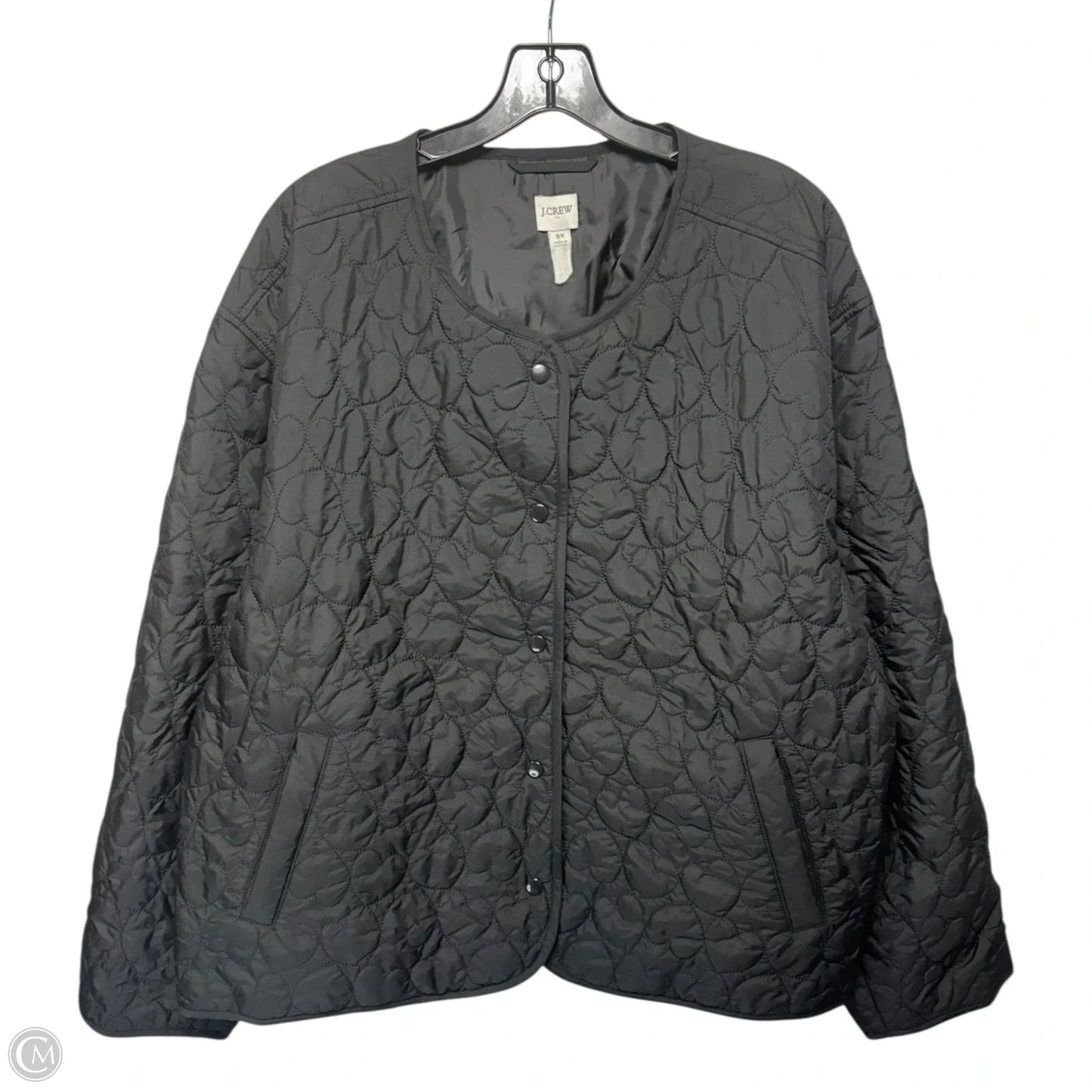 Lightweight Quilted Heart Jacket By J. Crew In Black, Size: 3x