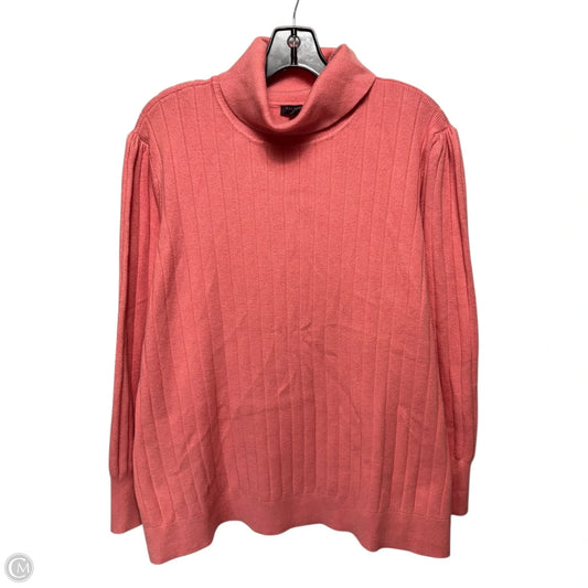 Sweater By Talbots In Coral, Size: 3x