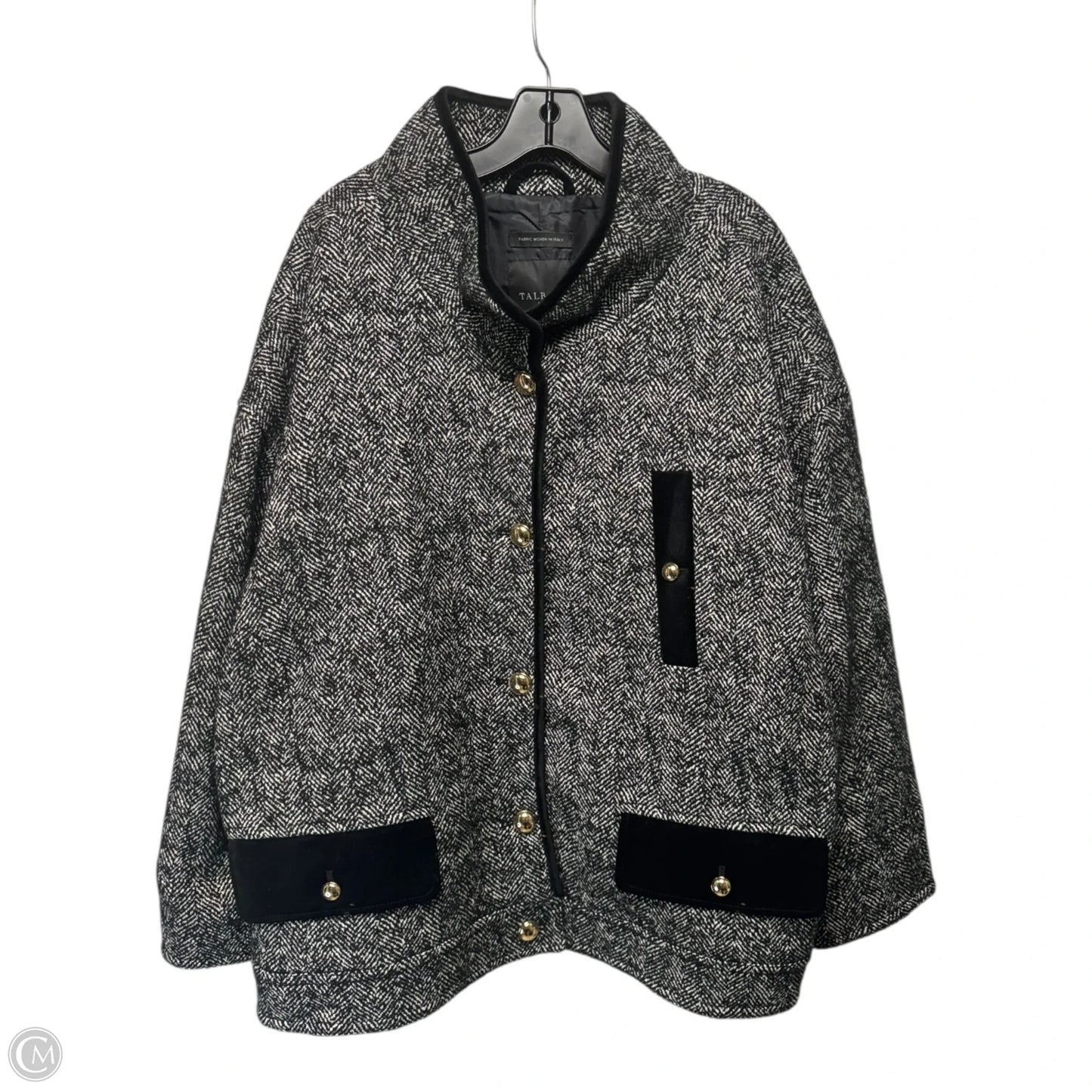 Jacket Other By Talbots In Black & White, Size: 3x