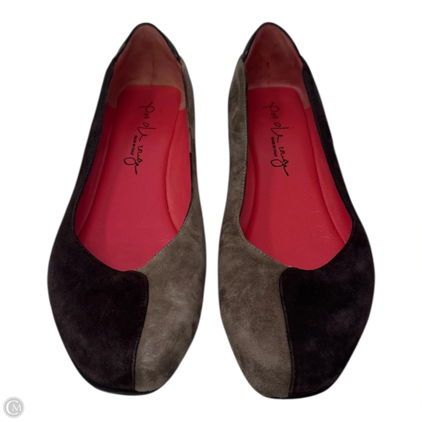 Suede Shoes Heels Wedge By Pas de Rouge In Multi-colored, Size: 8.5