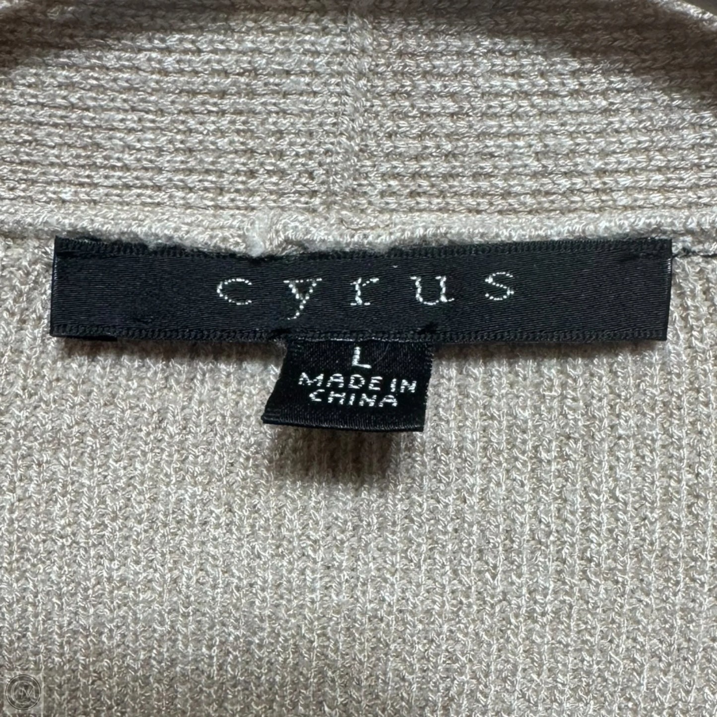 The Lightweight Open Cardigan By Cyrus In Tan, Size: L