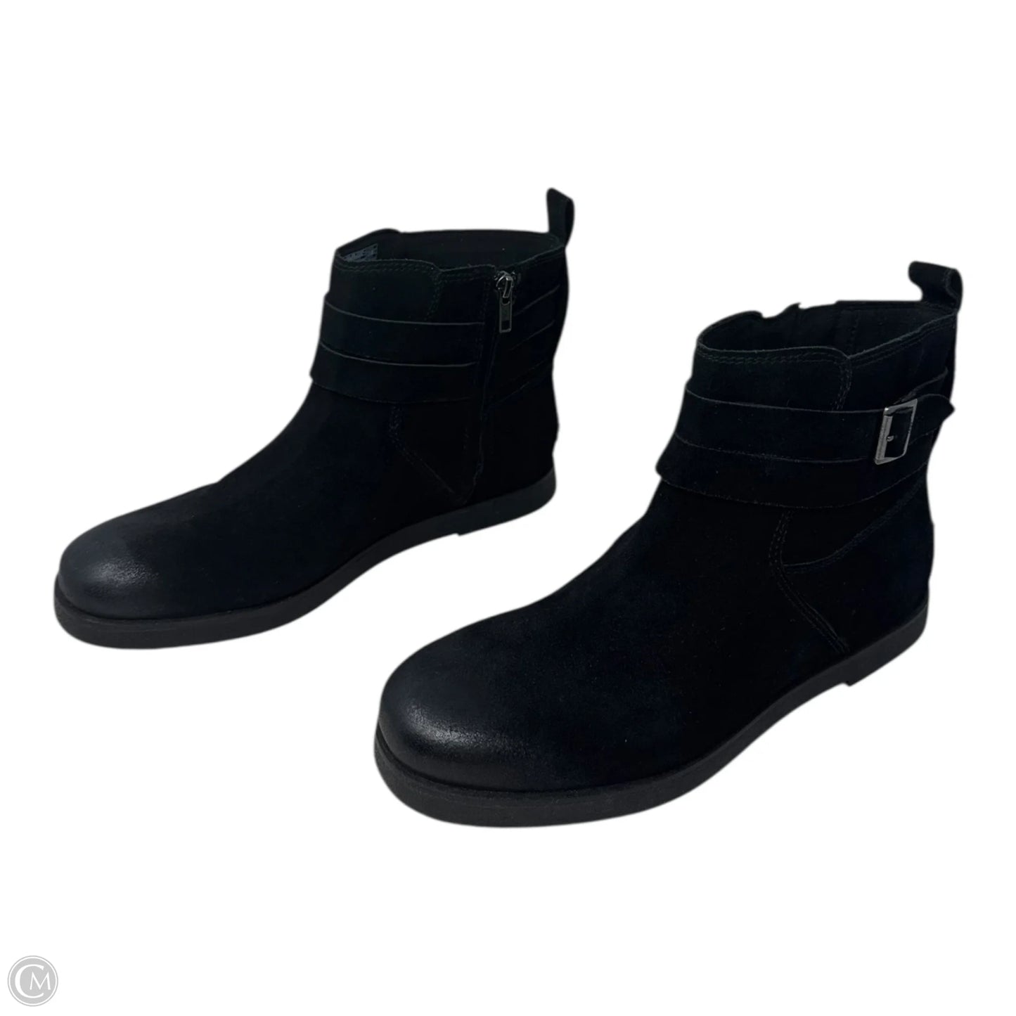 Josefene Suede Ankle Boots Designer By Ugg In Black, Size: 11