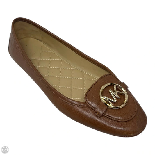 Logo Loafer Shoes Flats By Michael By Michael Kors In Tan, Size: 10