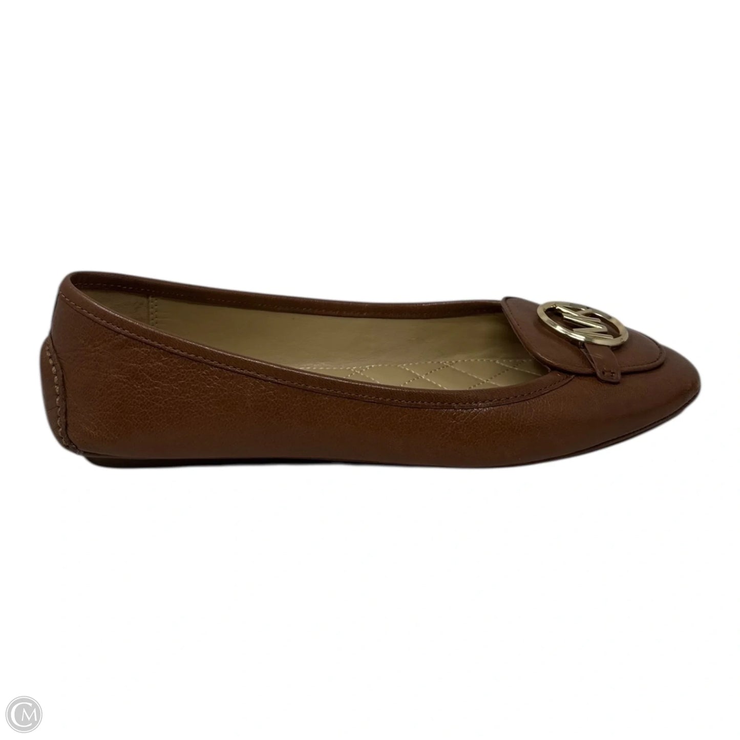 Logo Loafer Shoes Flats By Michael By Michael Kors In Tan, Size: 10