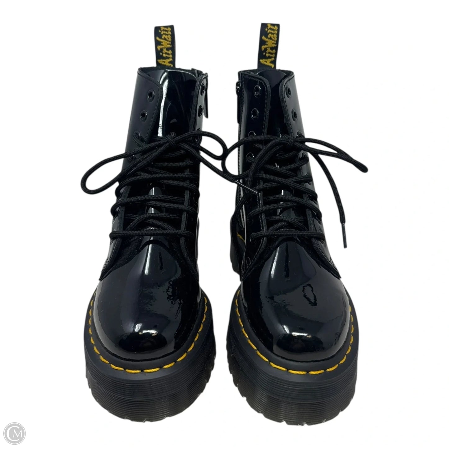 Jadon Platform Boots Combat By Dr Martens In Black, Size: 5