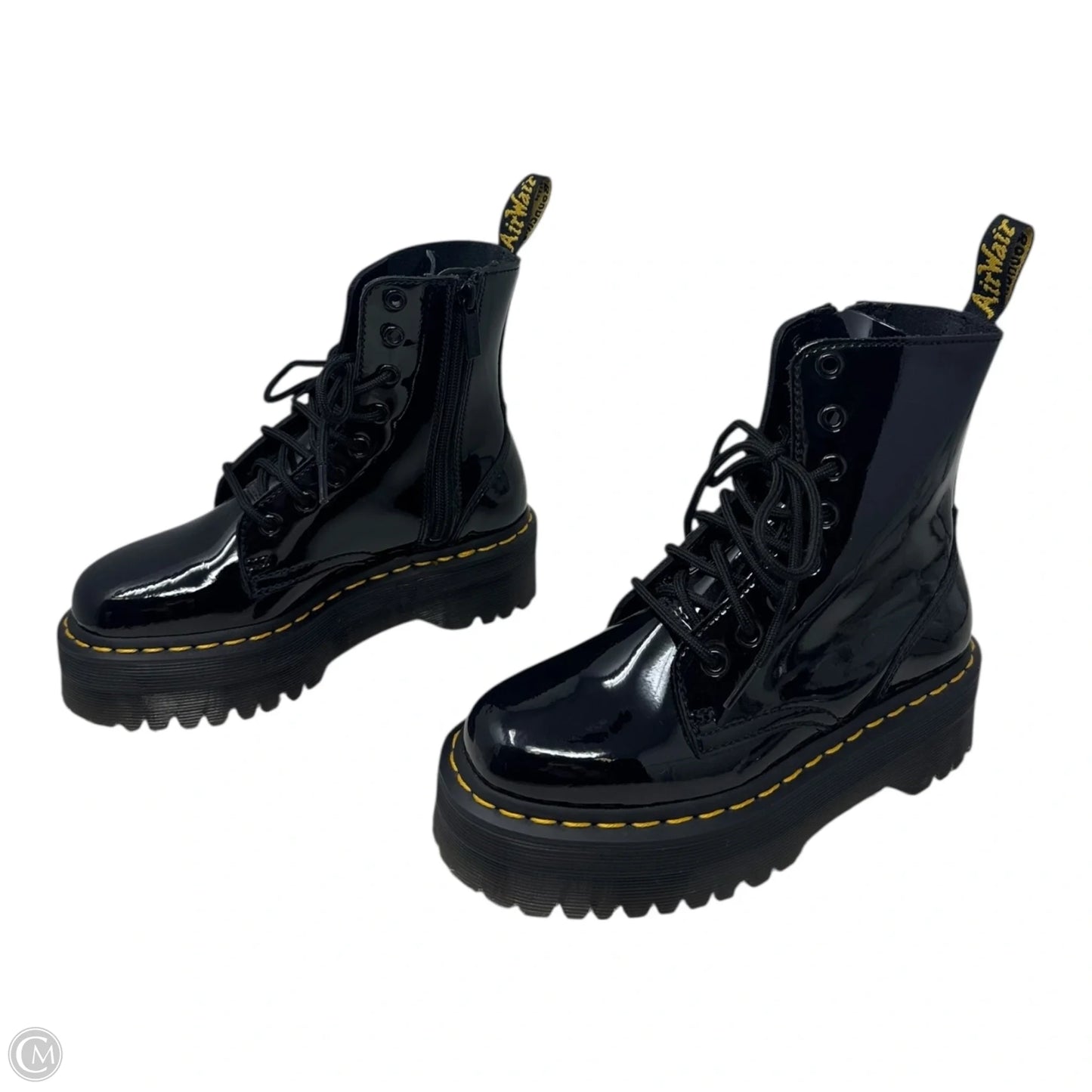 Jadon Platform Boots Combat By Dr Martens In Black, Size: 5