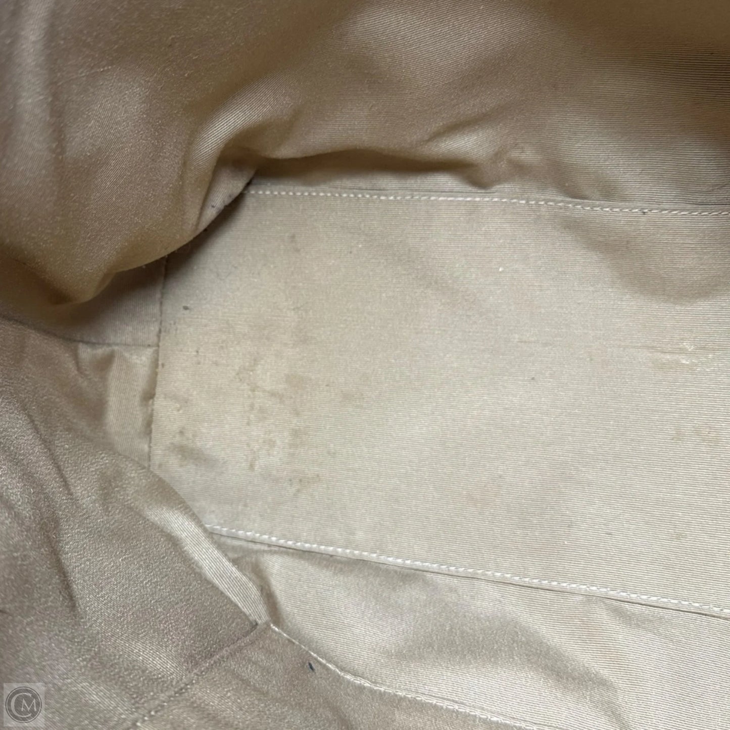 Gallery Tote Leather Handbag Designer By Coach, Size: Medium