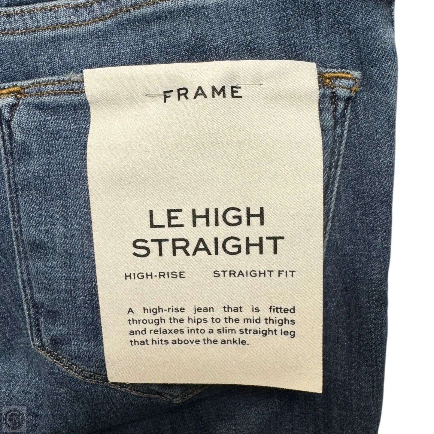 Le High Straight High Rise Jeans by Frame In Bestia Denim, Size: 0/25