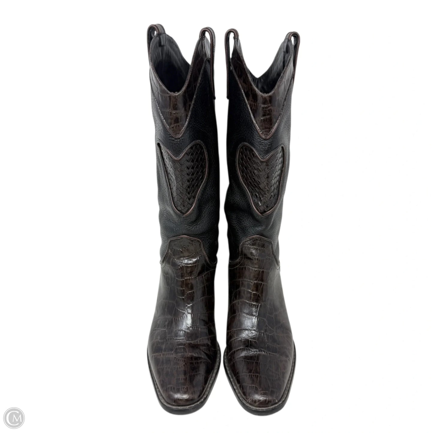 Toby Western Boots By Brighton In Black & Brown, Size: 8