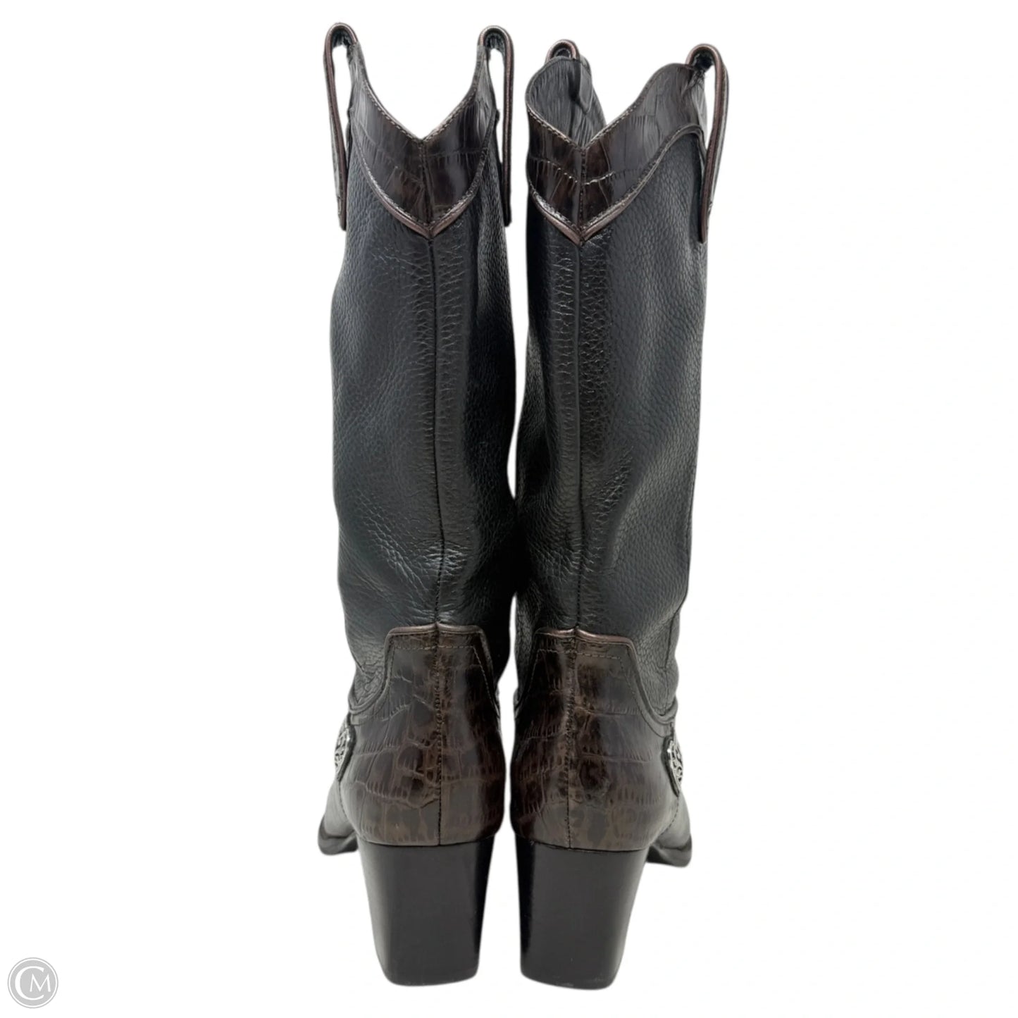 Toby Western Boots By Brighton In Black & Brown, Size: 8